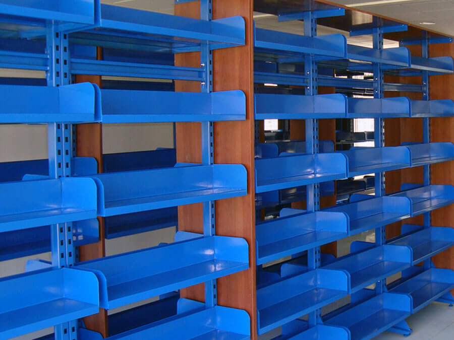 Góndolas para bibliotecas azules